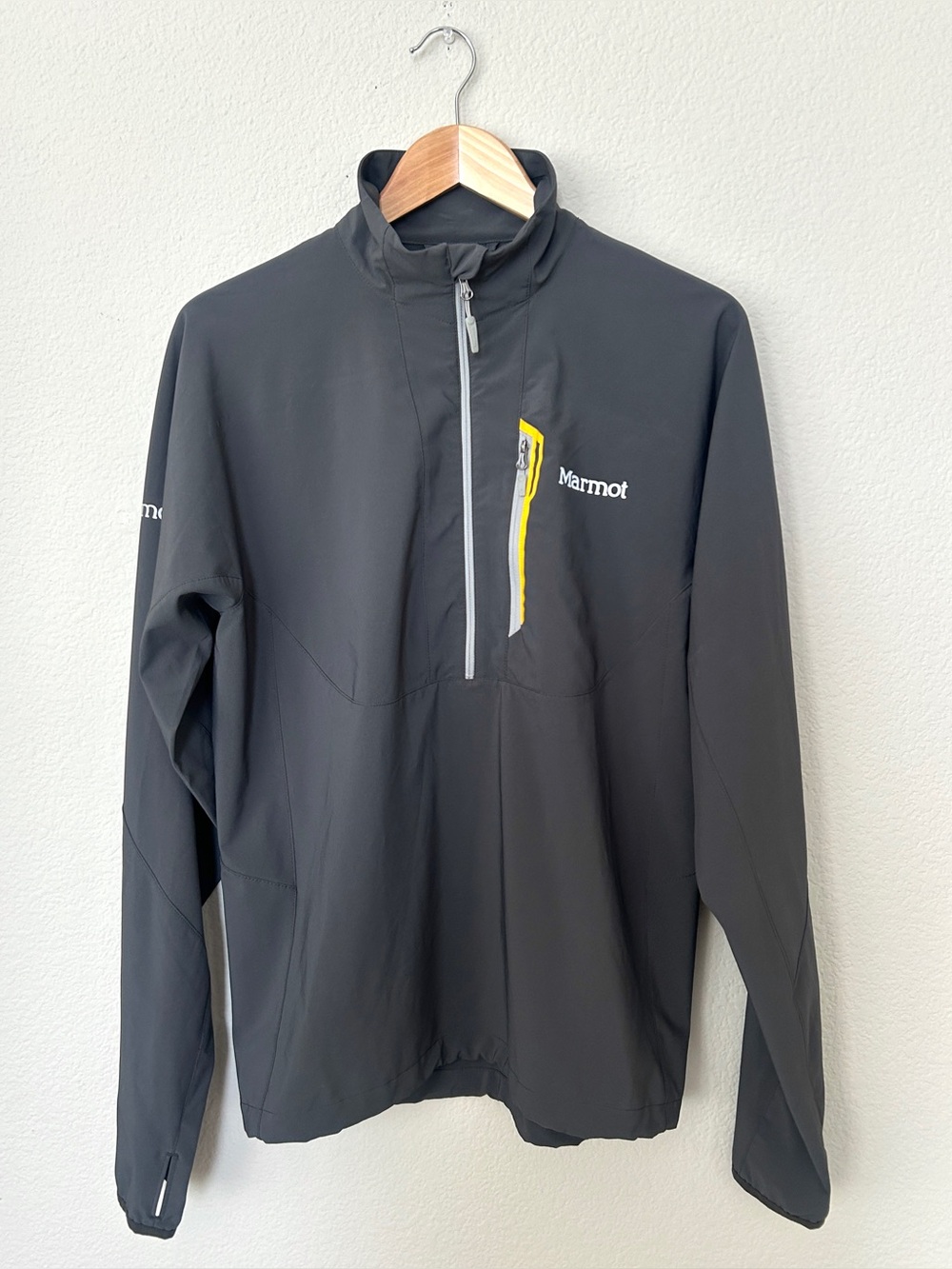 Marmot Men's Stretch Light 1/2 Zip Lightweight Performance Jacket, Like New